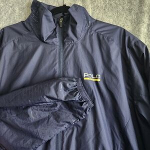 Polo Sport Ralph Lauren Golf Jacket Men's XL Navy Blue Windbreaker Full Zip Pony